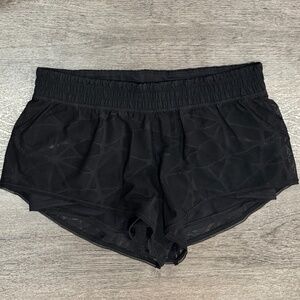 Lululemon Sky Run By Shorts Black Mesh Lined Size 10